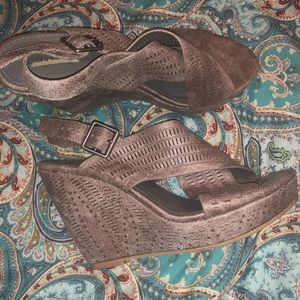 Not Rated Wedges. size 8.5. Barely worn. So cute!